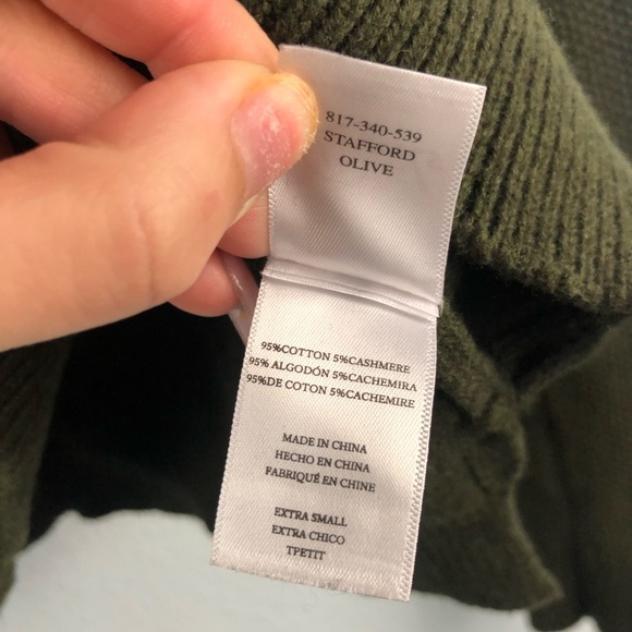 Rails olive green army patch pullover sweater - Picture 6 of 7